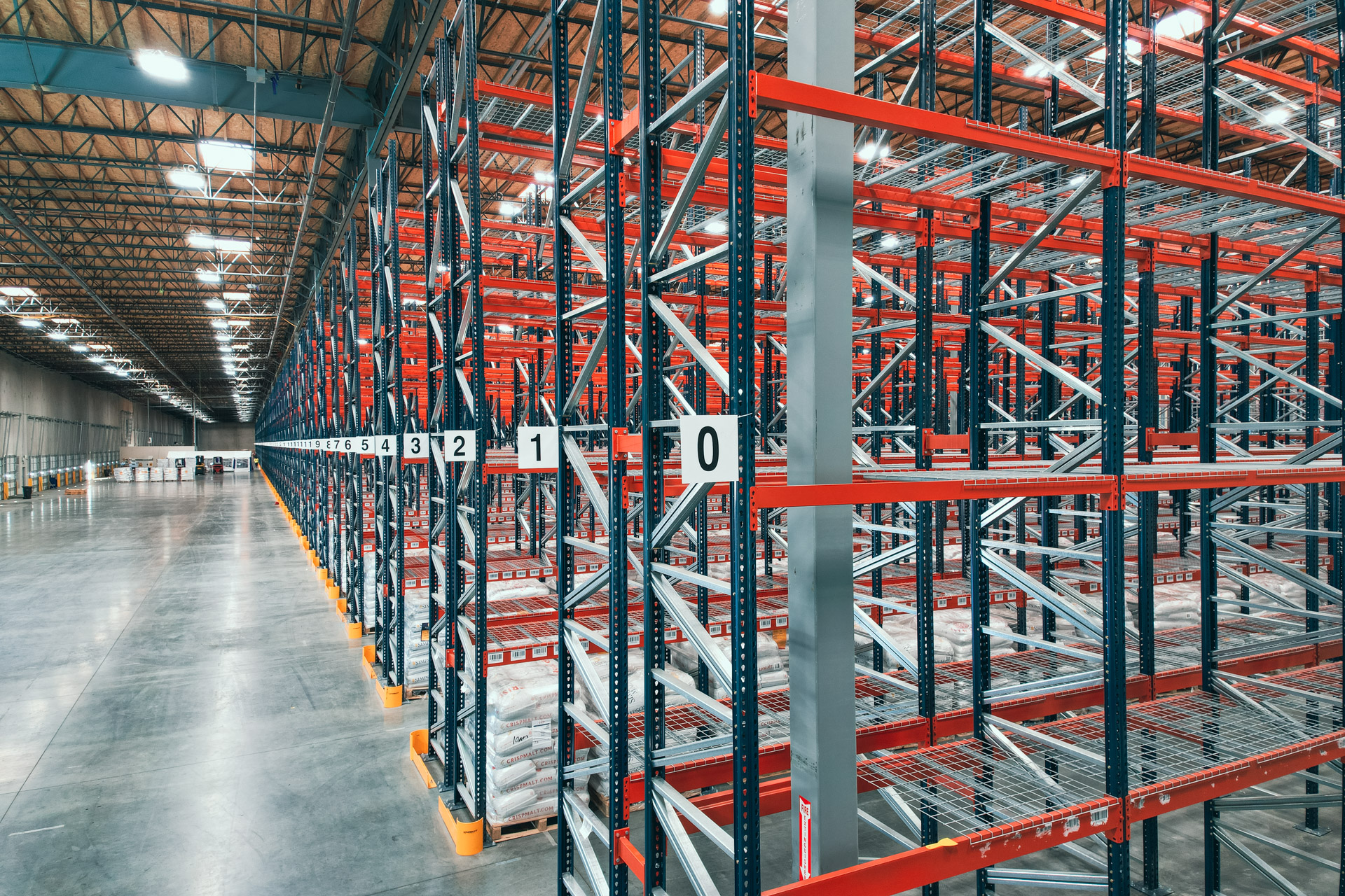 Industrial pallet racking warehouse in Camden