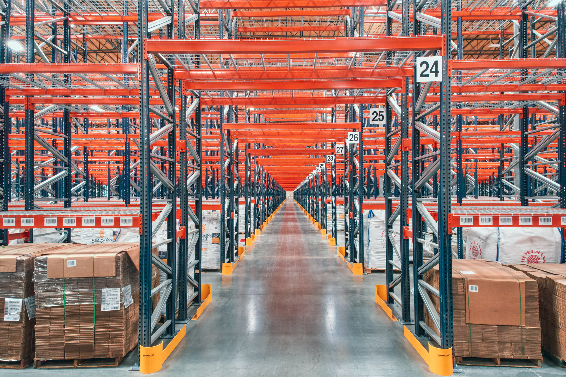 Industrial pallet racking installation in Camden warehouse