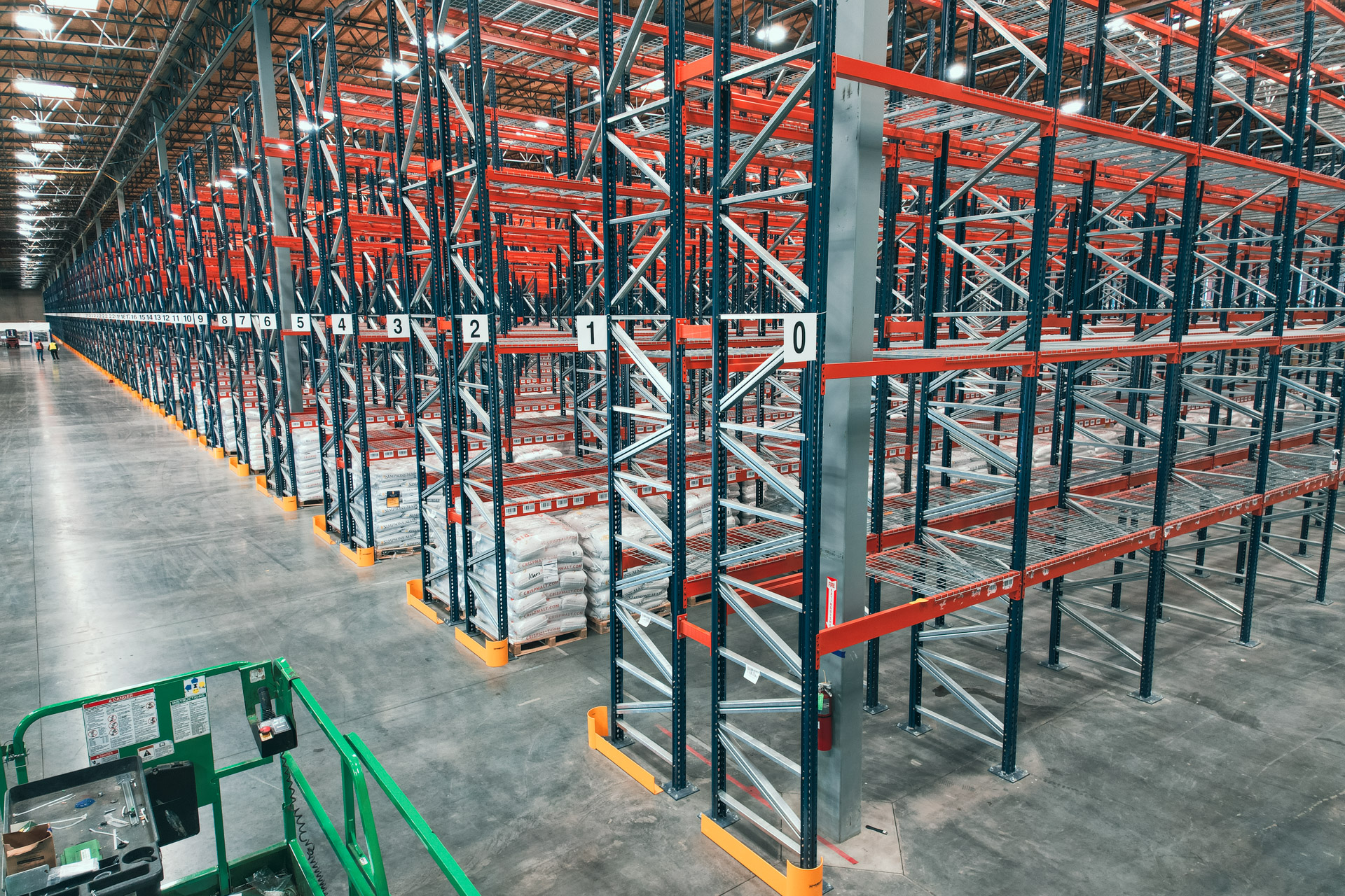 Warehouse pallet rack installation in Greater Philadelphia